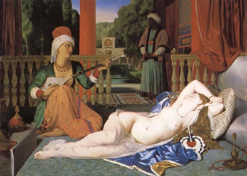 Jean-Auguste Dominique Ingres Odalisk with slave oil painting picture
